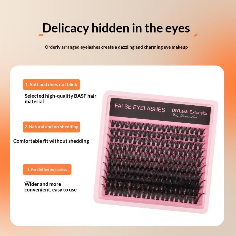 Eyelash Extension Cluster - New 10Row 140 Clusters Fluffy Thick