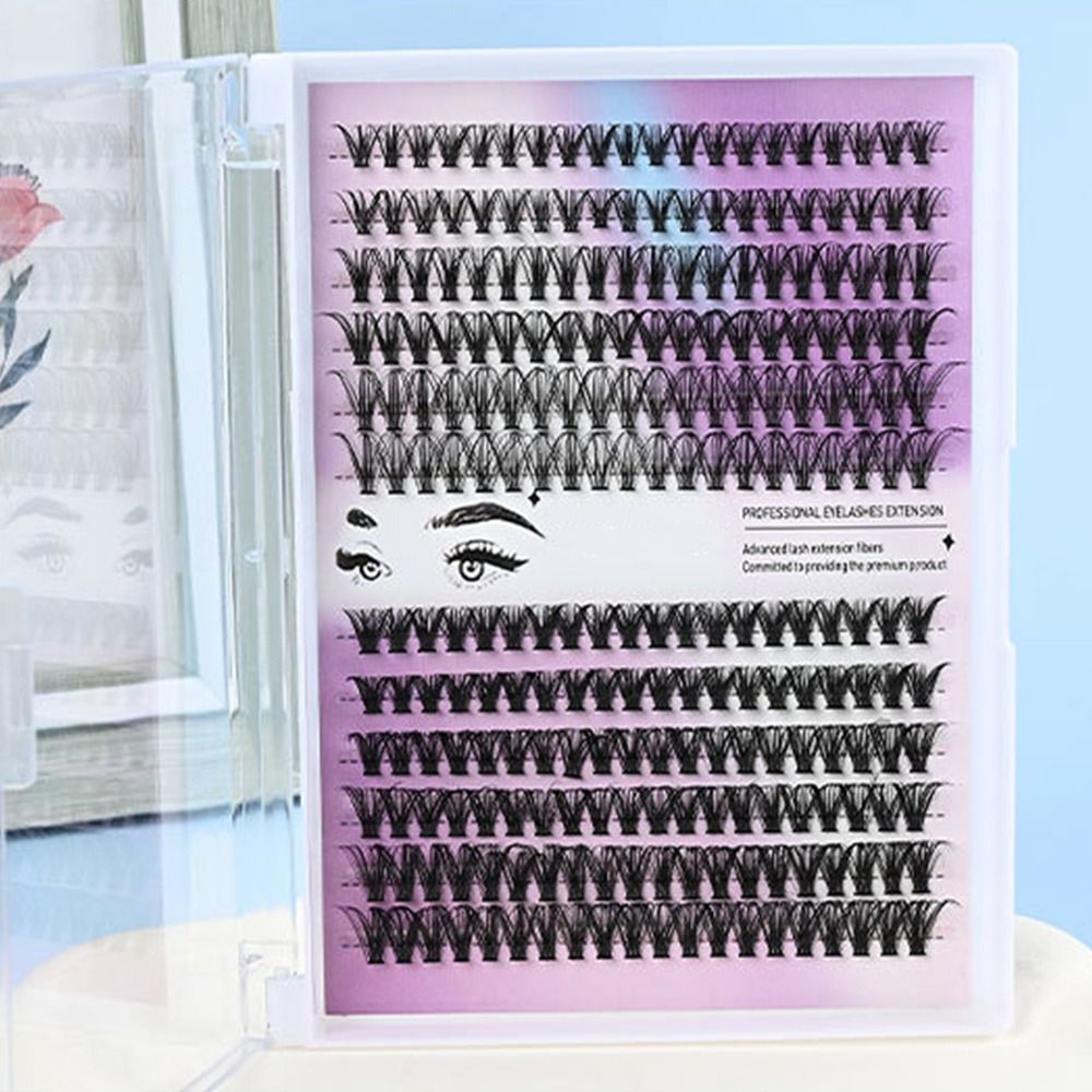 Natural Look False Eyelashes W - Eyelash Extension Wispy Look ulasan dan harga
