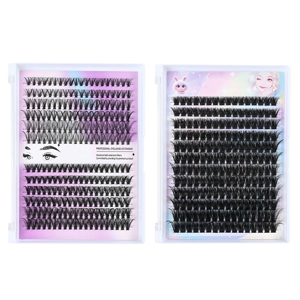 Natural Look False Eyelashes W - Eyelash Extension Wispy Look ulasan dan harga