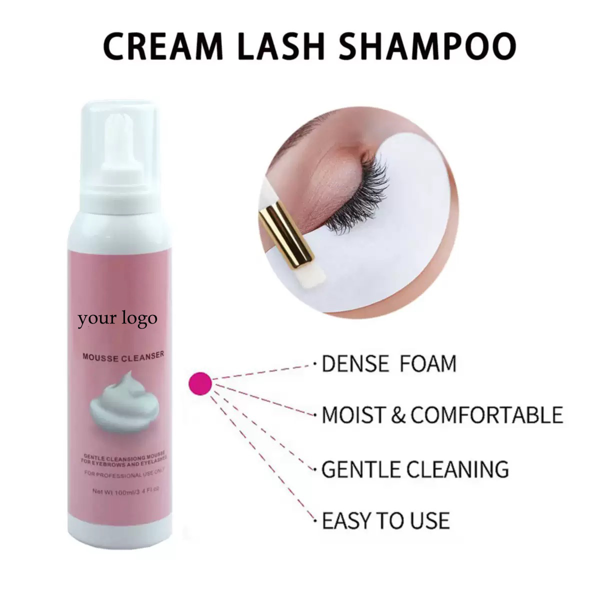 Customized  Whipped Lash Shamp - Eyelash Extension Wash ulasan dan harga