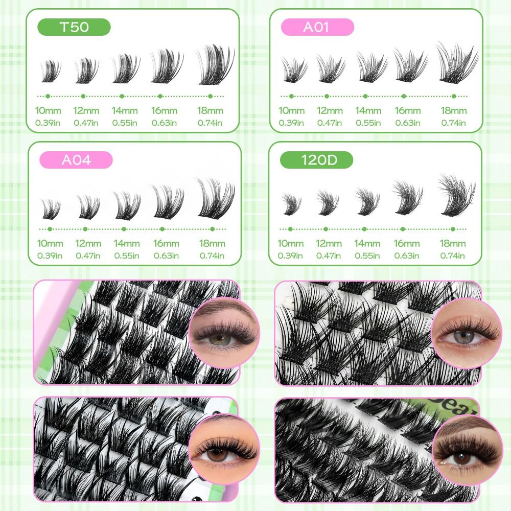 Natural Look False Eyelashes B - Eyelash Extension Wispy Look ulasan dan harga