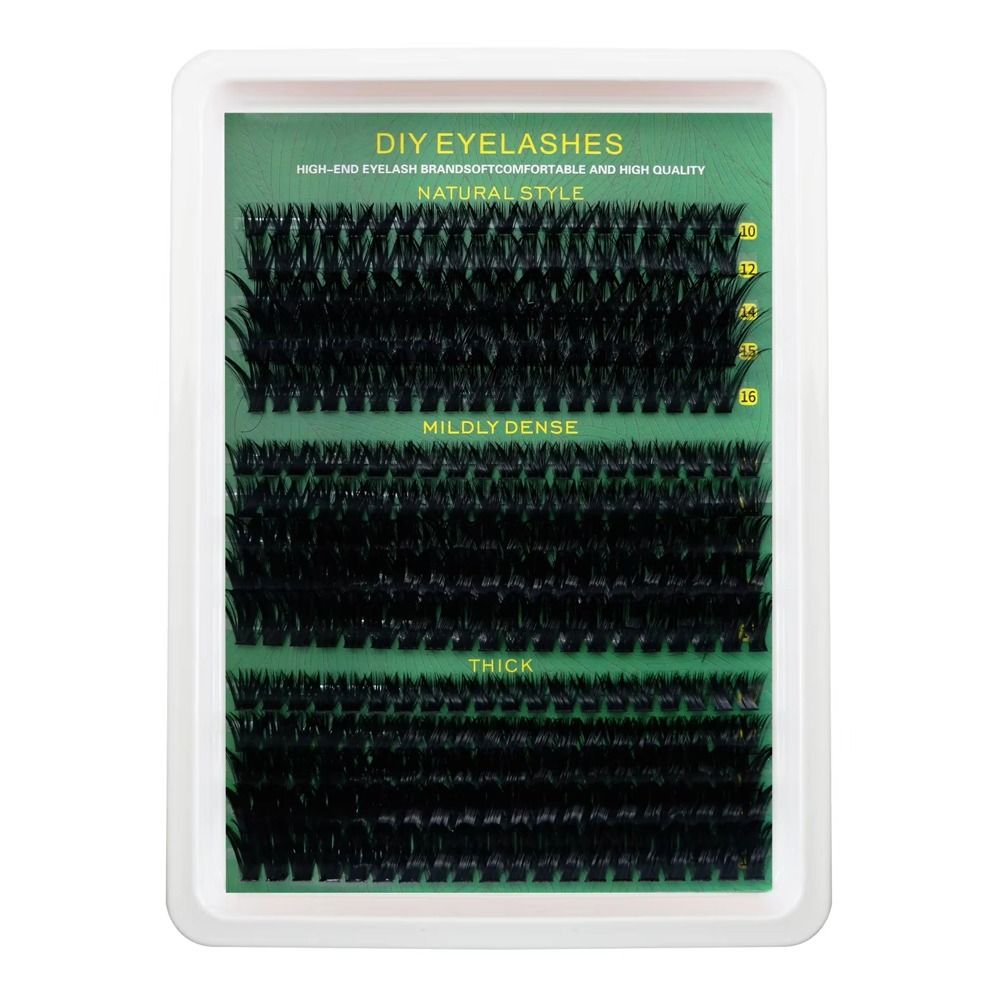 Natural Look False Eyelashes B - Eyelash Extension Cluster ulasan dan harga
