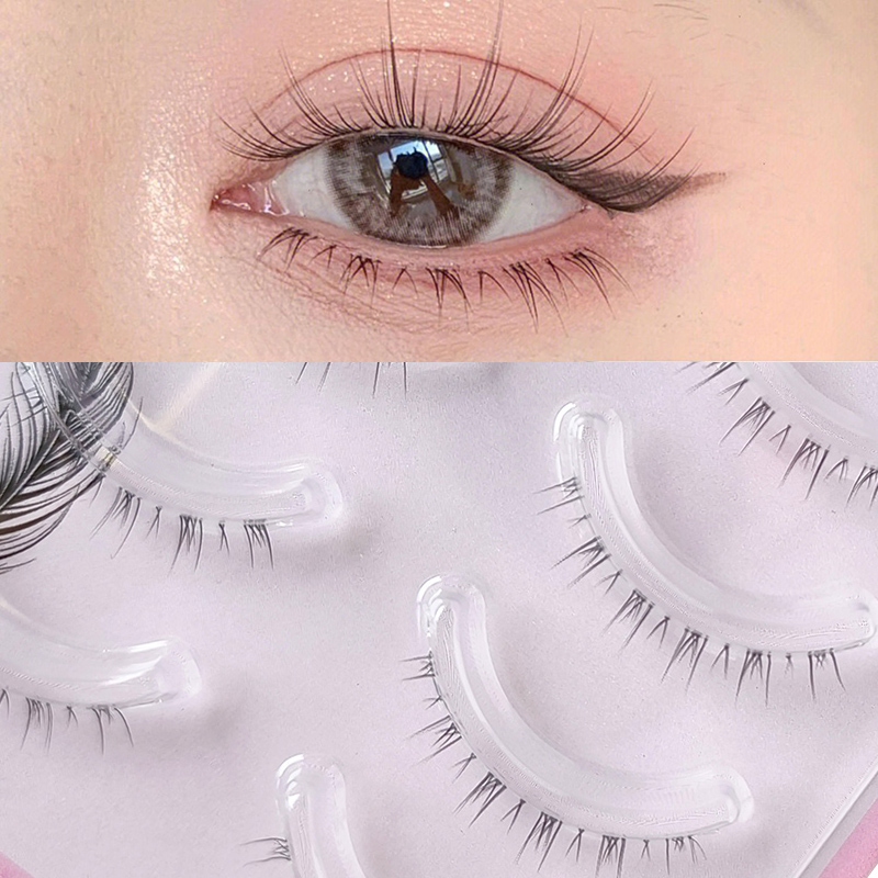 5 Pair Clear Band Lower Eyelas - Eyelash Extension Douyin ulasan dan harga