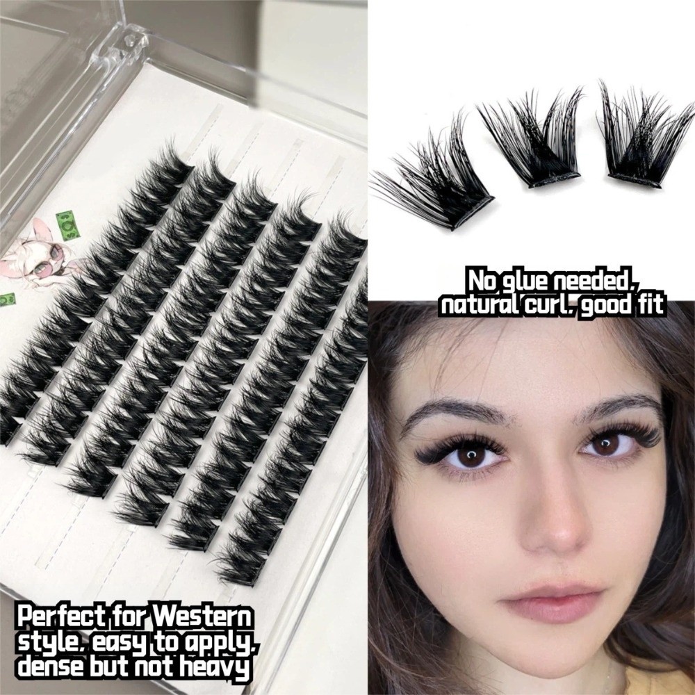 14mm Length False Eyelashes Bo - Eyelash Extension Cluster ulasan dan harga