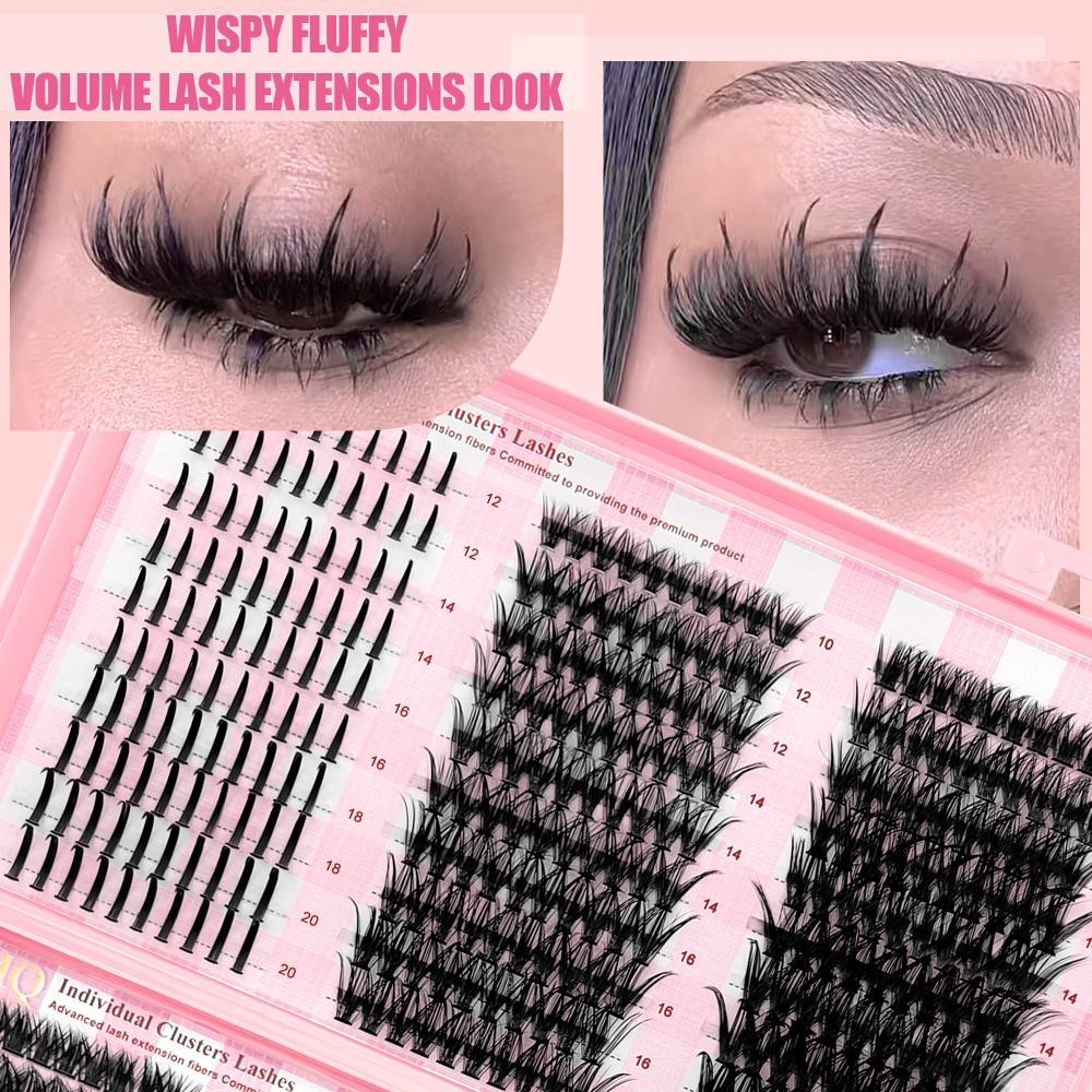9-16mm Length False Eyelashes  - Eyelash Extension Wispy Look ulasan dan harga