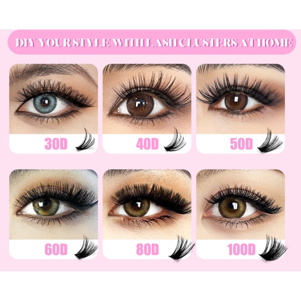 9-16mm Length False Eyelashes  - Eyelash Extension Wispy Look ulasan dan harga