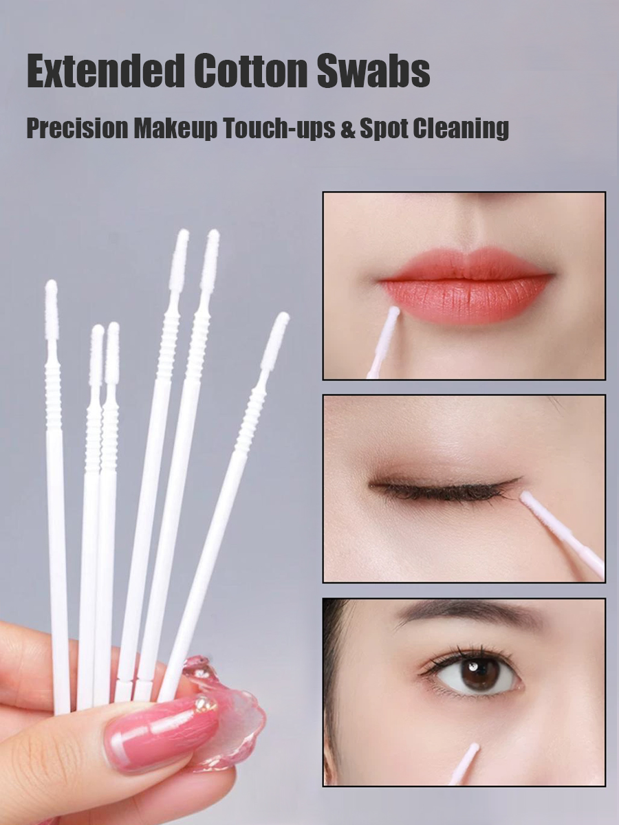 Disposable Long Cotton Swabs E - Eyelash Extension Remover ulasan dan harga