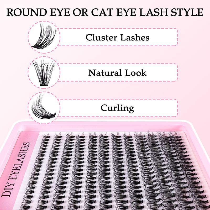 Natural Cluster Feathe-r Lash  - Eyelash Extension Cluster ulasan dan harga