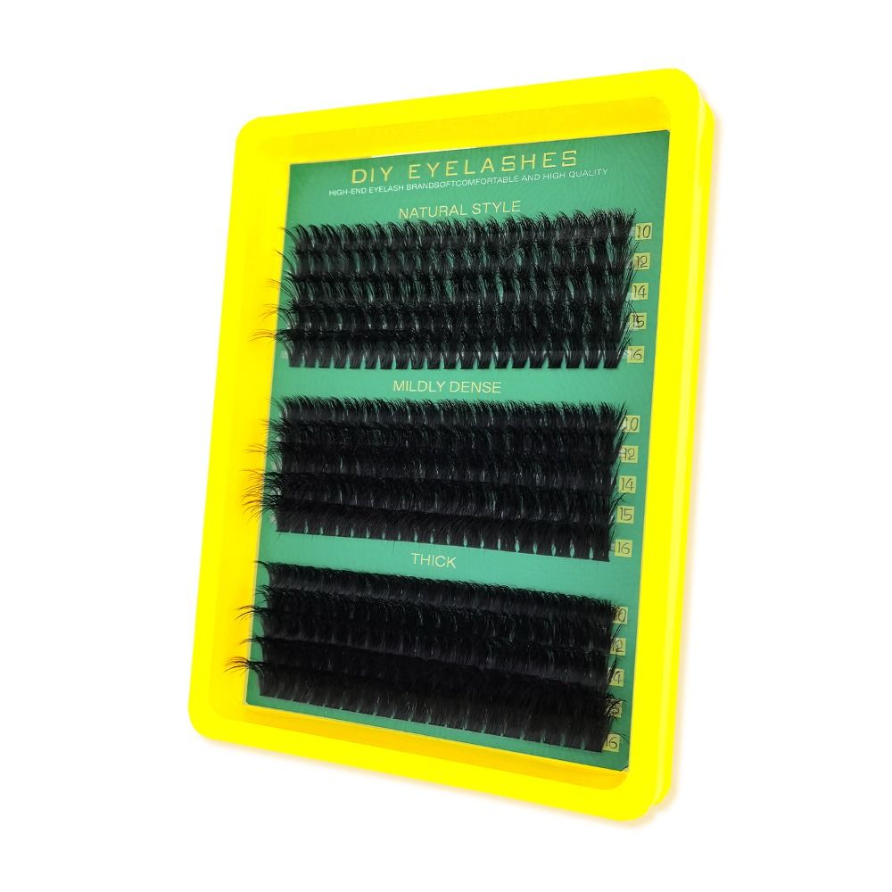 Natural Look False Eyelashes B - Eyelash Extension Wispy Look ulasan dan harga