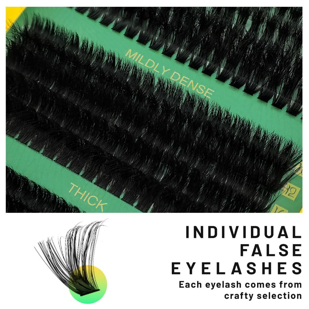 Natural Look False Eyelashes B - Eyelash Extension Wispy Look ulasan dan harga