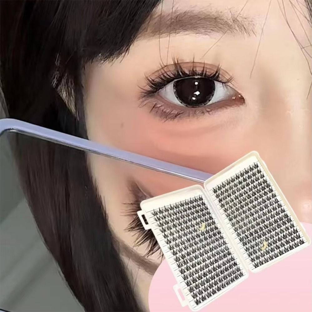 Natural Look False Eyelashes B - Eyelash Extension Wispy Look ulasan dan harga