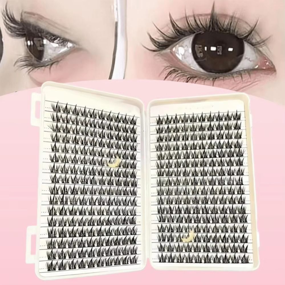 Natural Look False Eyelashes B - Eyelash Extension Wispy Look ulasan dan harga