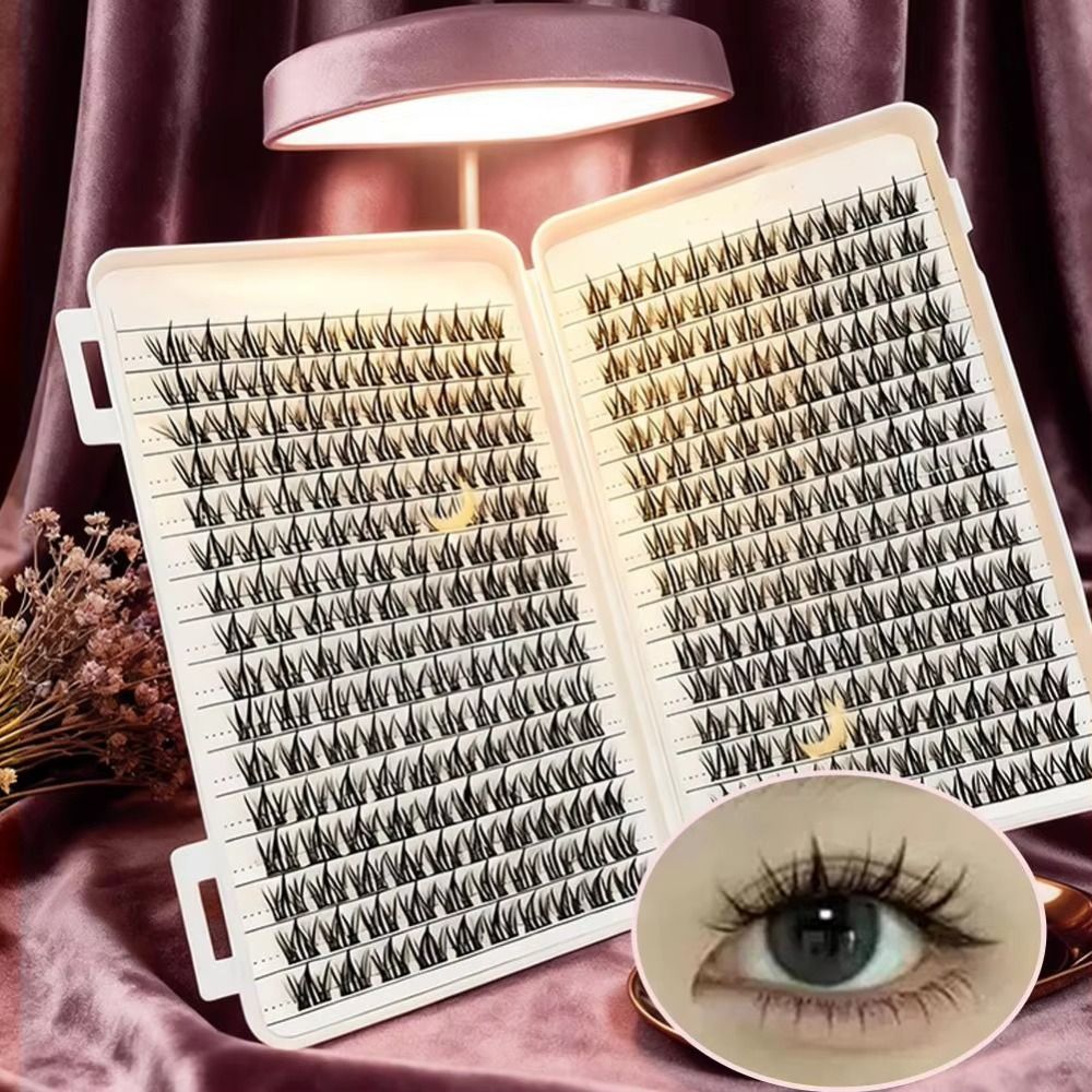Natural Look False Eyelashes B - Eyelash Extension Wispy Look ulasan dan harga