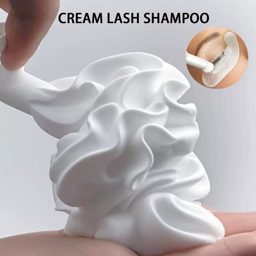 Custom Whipped Lash Cream Sham - Eyelash Extension Wash ulasan dan harga