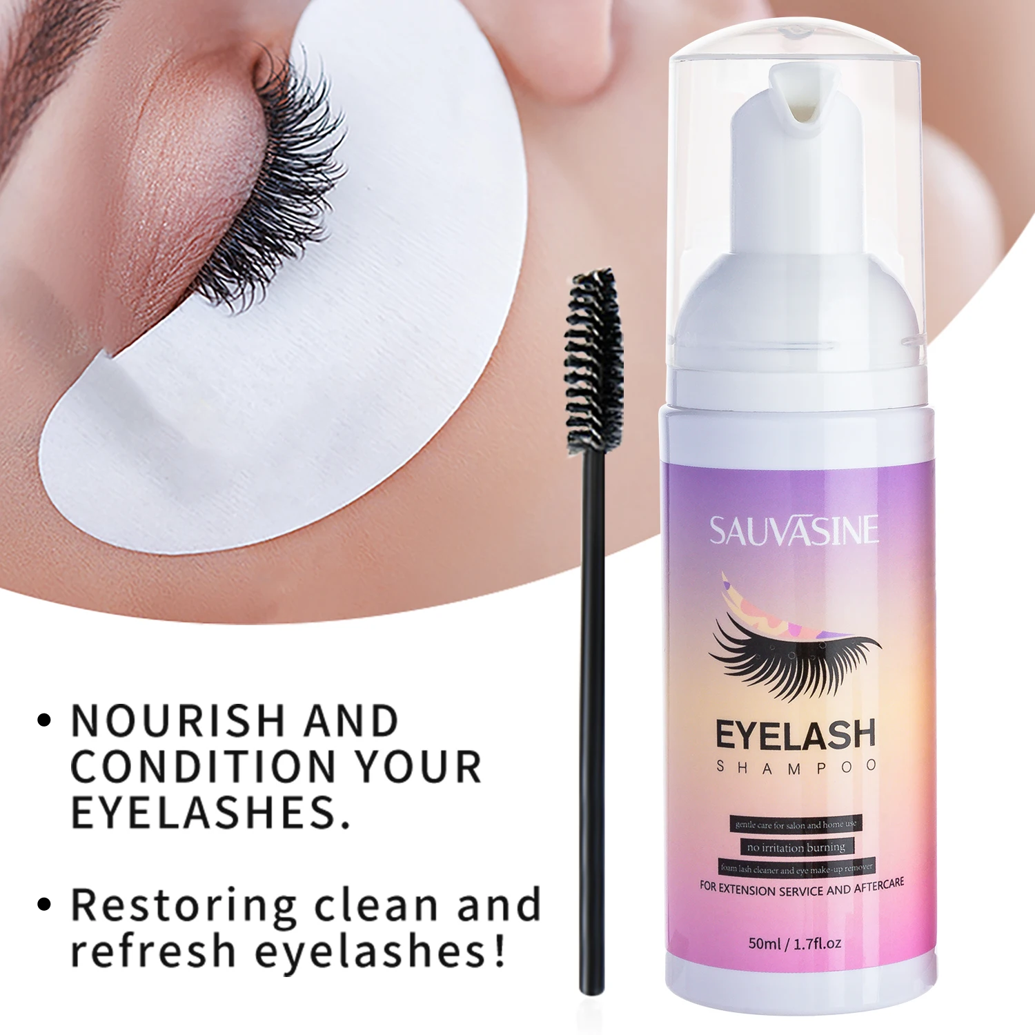 5/10PCS 50ML Eyelash Extension - Eyelash Extension Wash ulasan dan harga