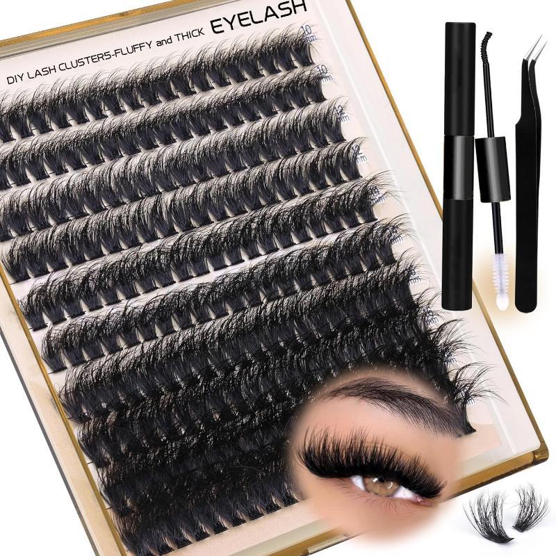 New Fluffy Thick Lash Clusters - Eyelash Extension Cluster ulasan dan harga