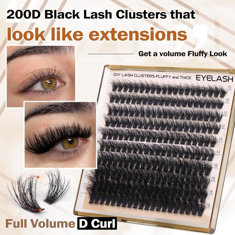 New Fluffy Thick Lash Clusters - Eyelash Extension Cluster ulasan dan harga