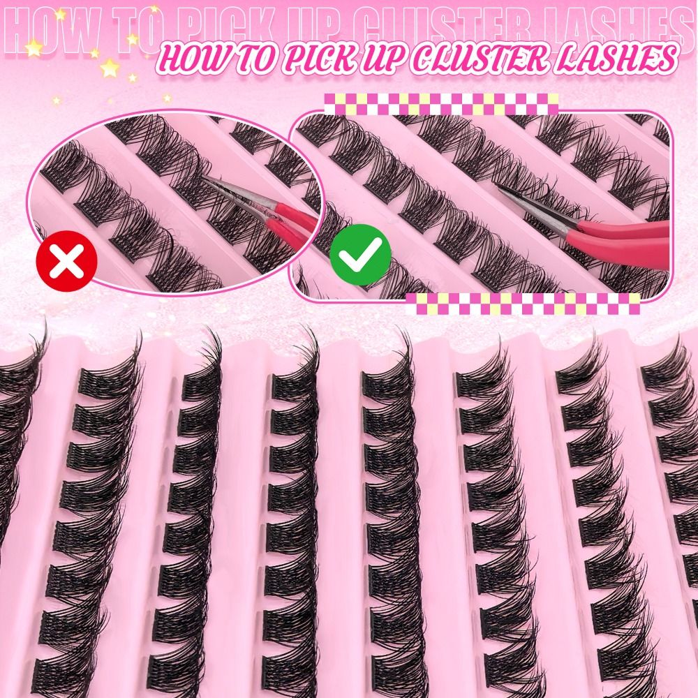 Natural Look False Eyelashes W - Eyelash Extension Wispy Look ulasan dan harga