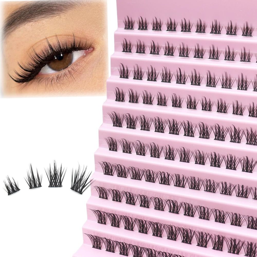 Natural Look False Eyelashes W - Eyelash Extension Wispy Look ulasan dan harga