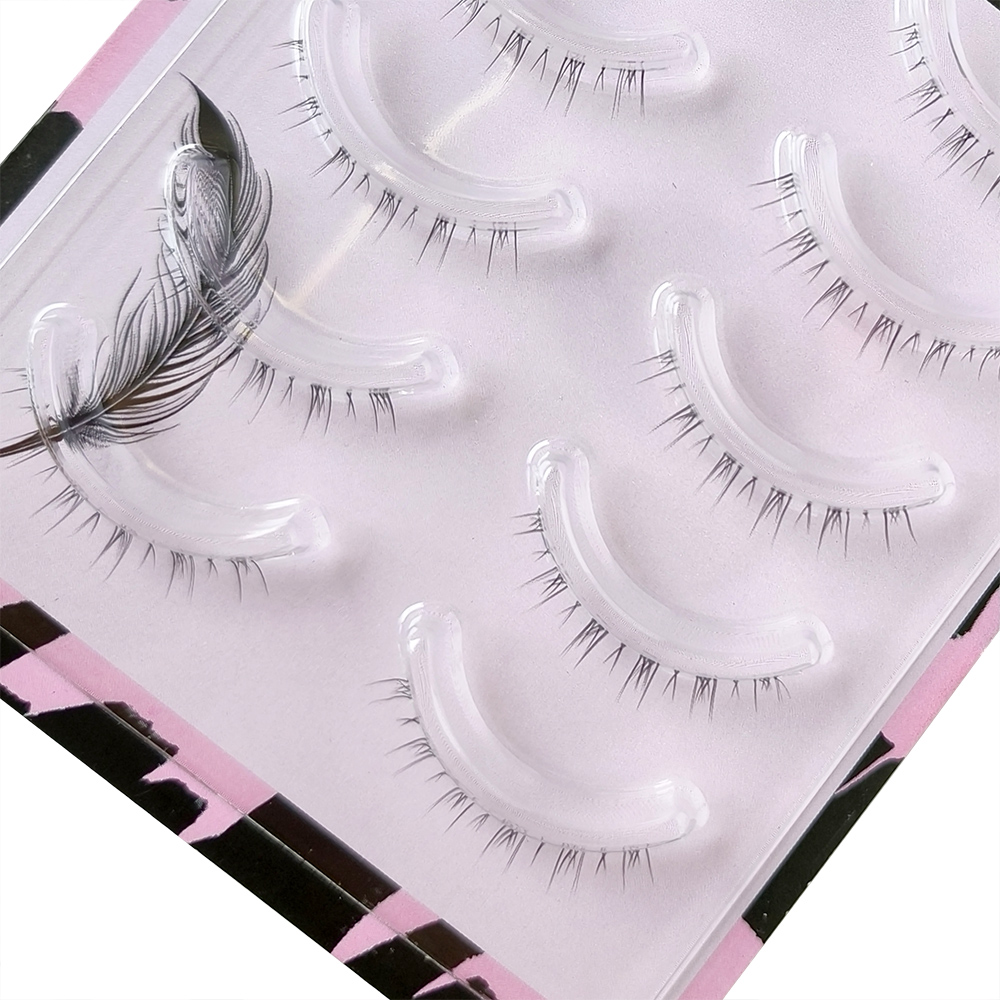 5 Pair Clear Band Lower Eyelas - Eyelash Extension Douyin ulasan dan harga