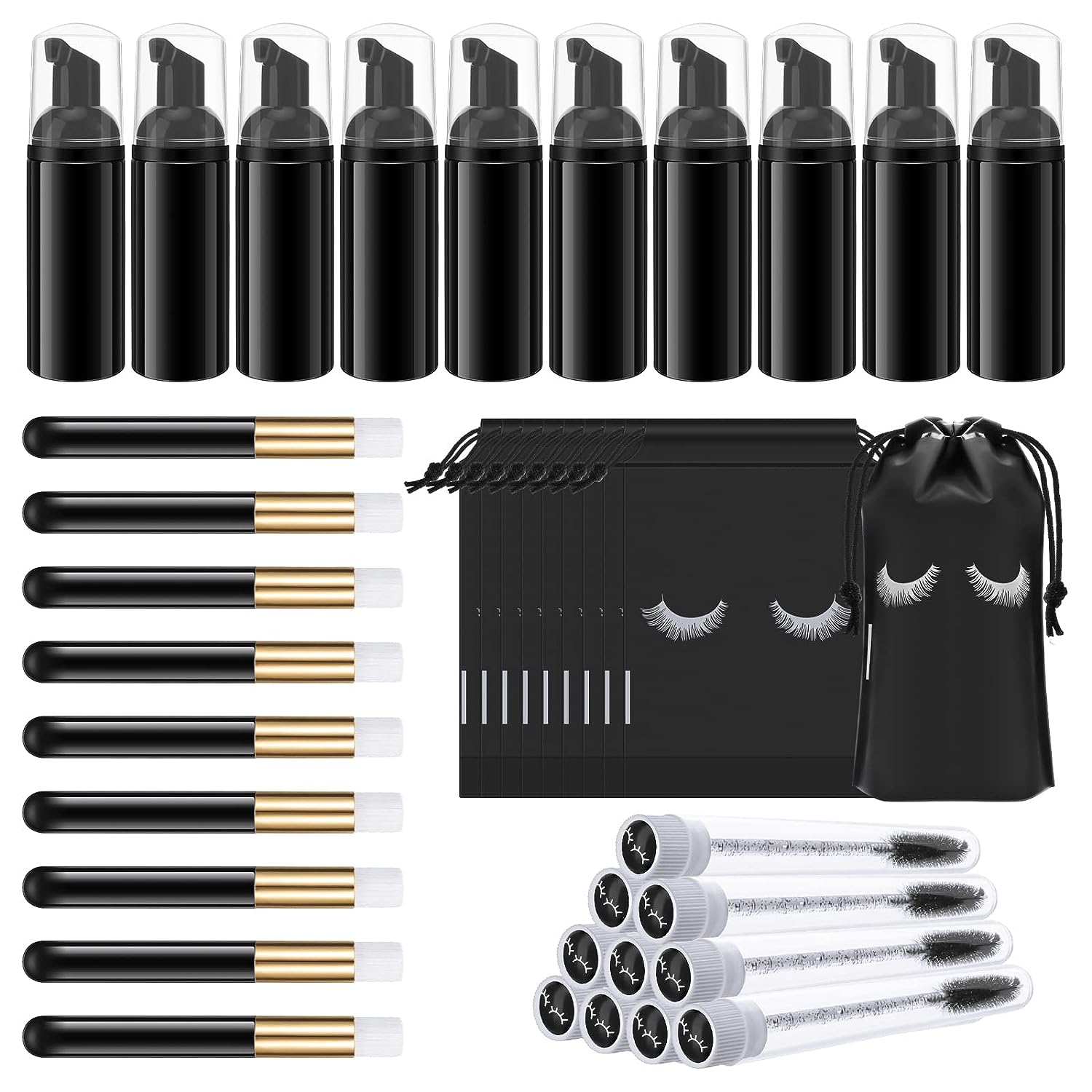 Eyelash Cleaning Set Lash Sham - Eyelash Extension Wash ulasan dan harga