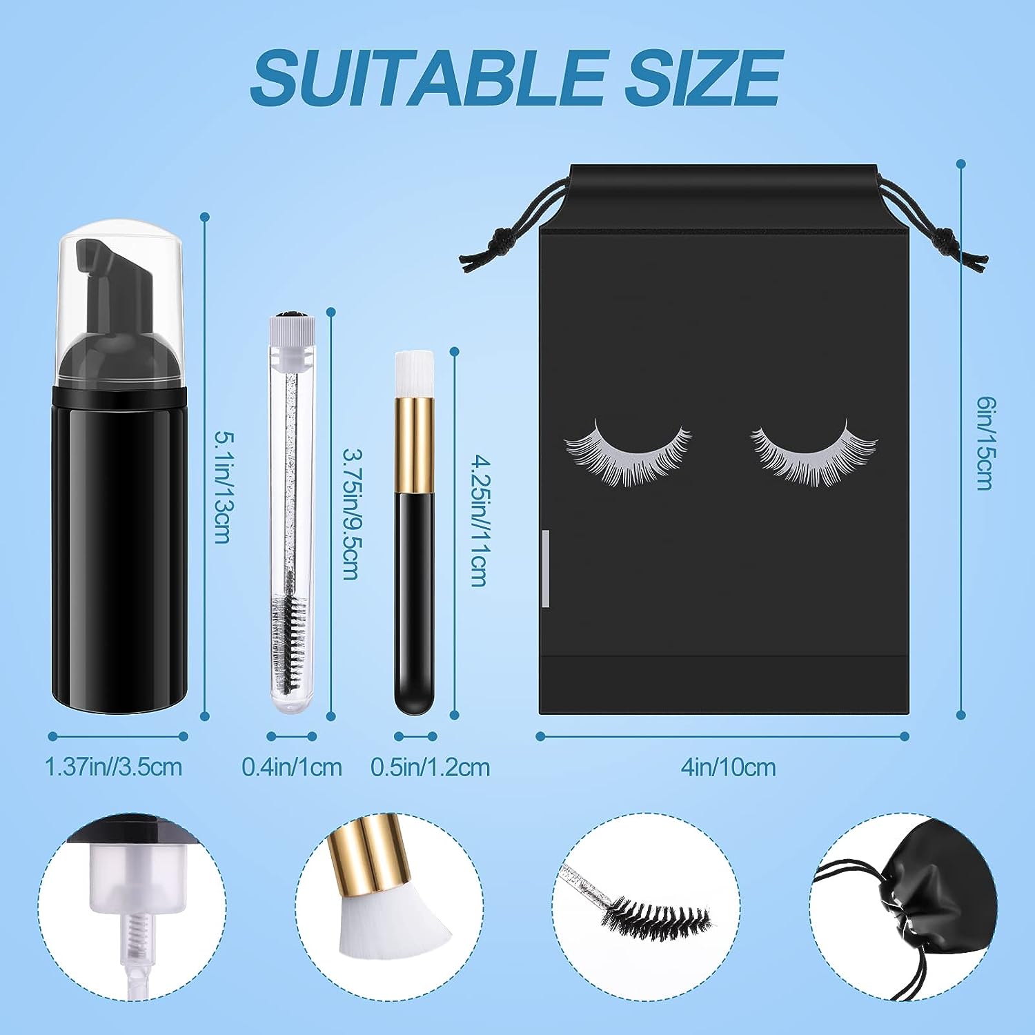 Eyelash Cleaning Set Lash Sham - Eyelash Extension Wash ulasan dan harga