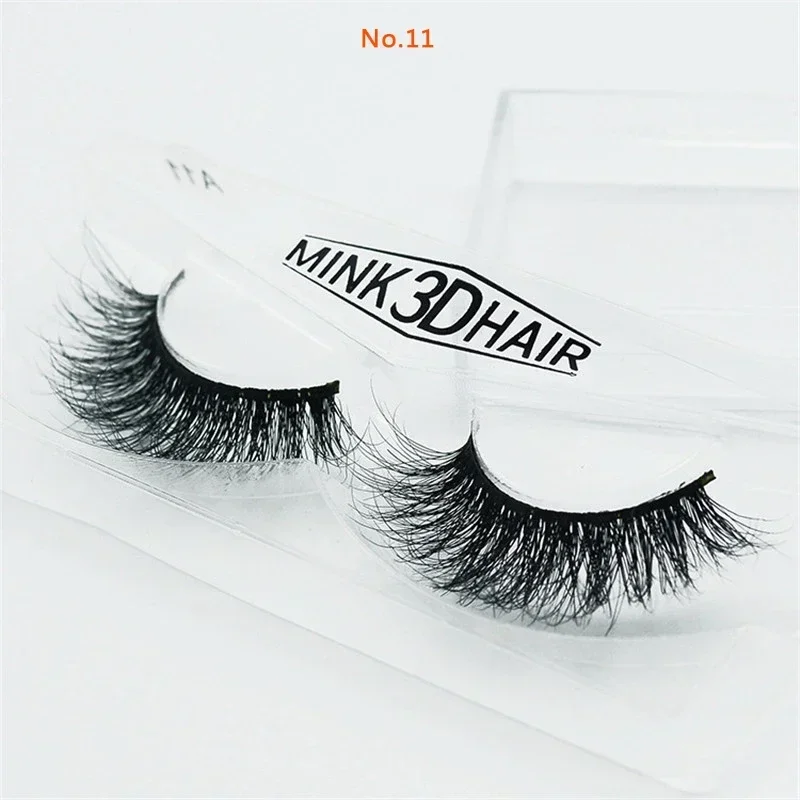 1 Pair 3D Mink Eyelashes Handm - Eyelash Extension No 11 ulasan dan harga