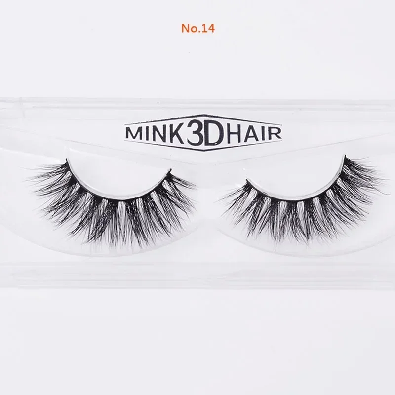 1 Pair 3D Mink Eyelashes Handm - Eyelash Extension No 11 ulasan dan harga
