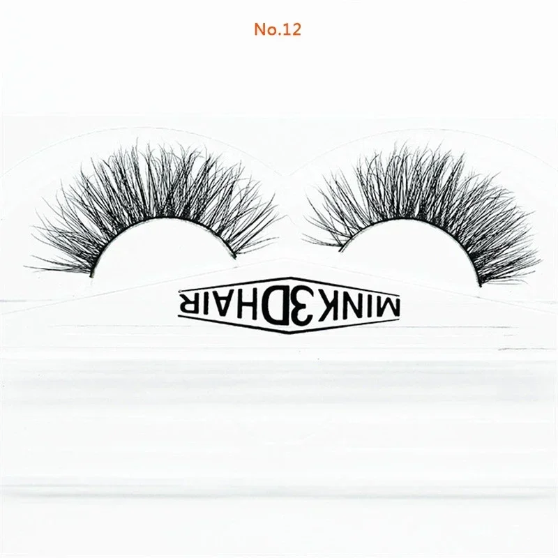 1 Pair 3D Mink Eyelashes Handm - Eyelash Extension No 11 ulasan dan harga