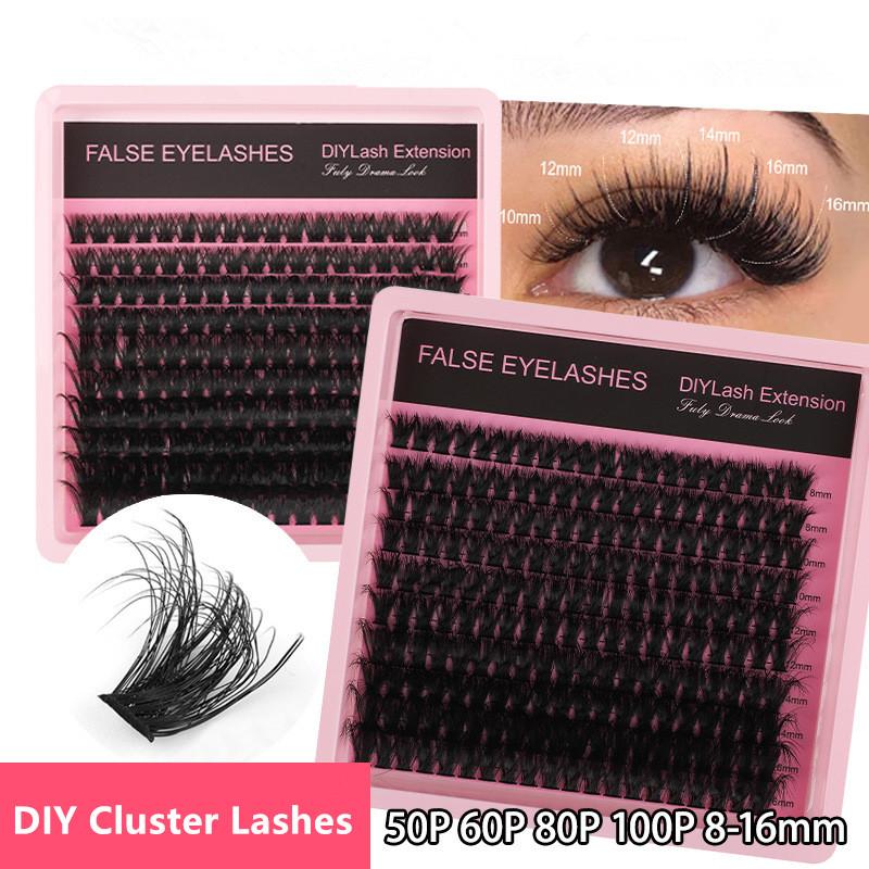 New 10Row 140 Clusters Fluffy  - Eyelash Extension Cluster ulasan dan harga