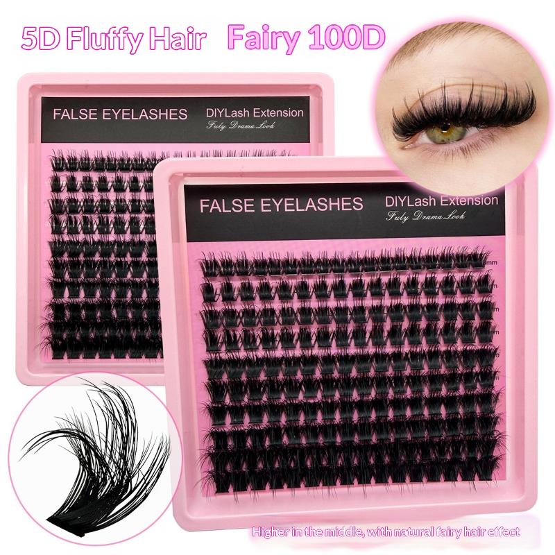 New 10Row 140 Clusters Fluffy  - Eyelash Extension Cluster ulasan dan harga