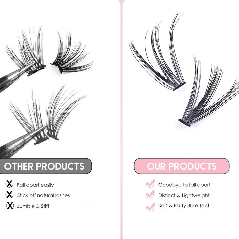 8-16mm Length False Eyelashes  - Eyelash Extension Wispy Look ulasan dan harga