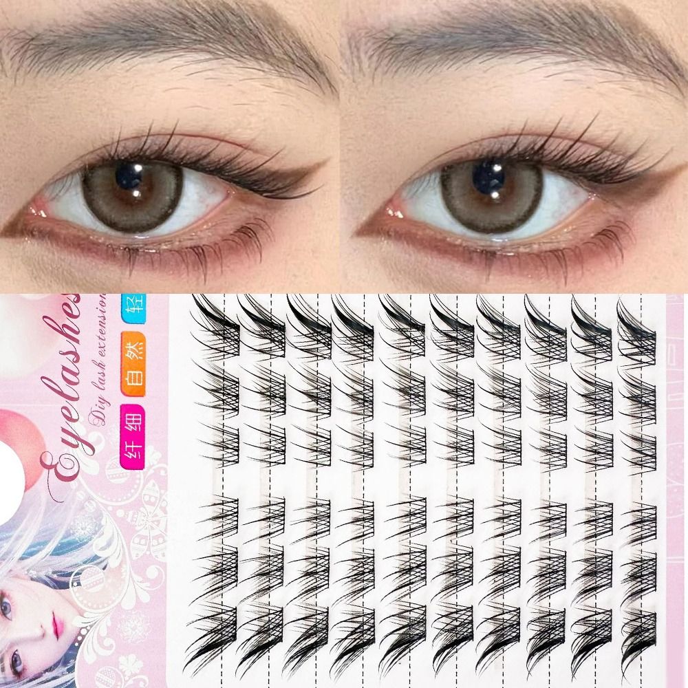 3D Cat Eye Clusters Lashes Nat - Eyelash Extension Anime ulasan dan harga