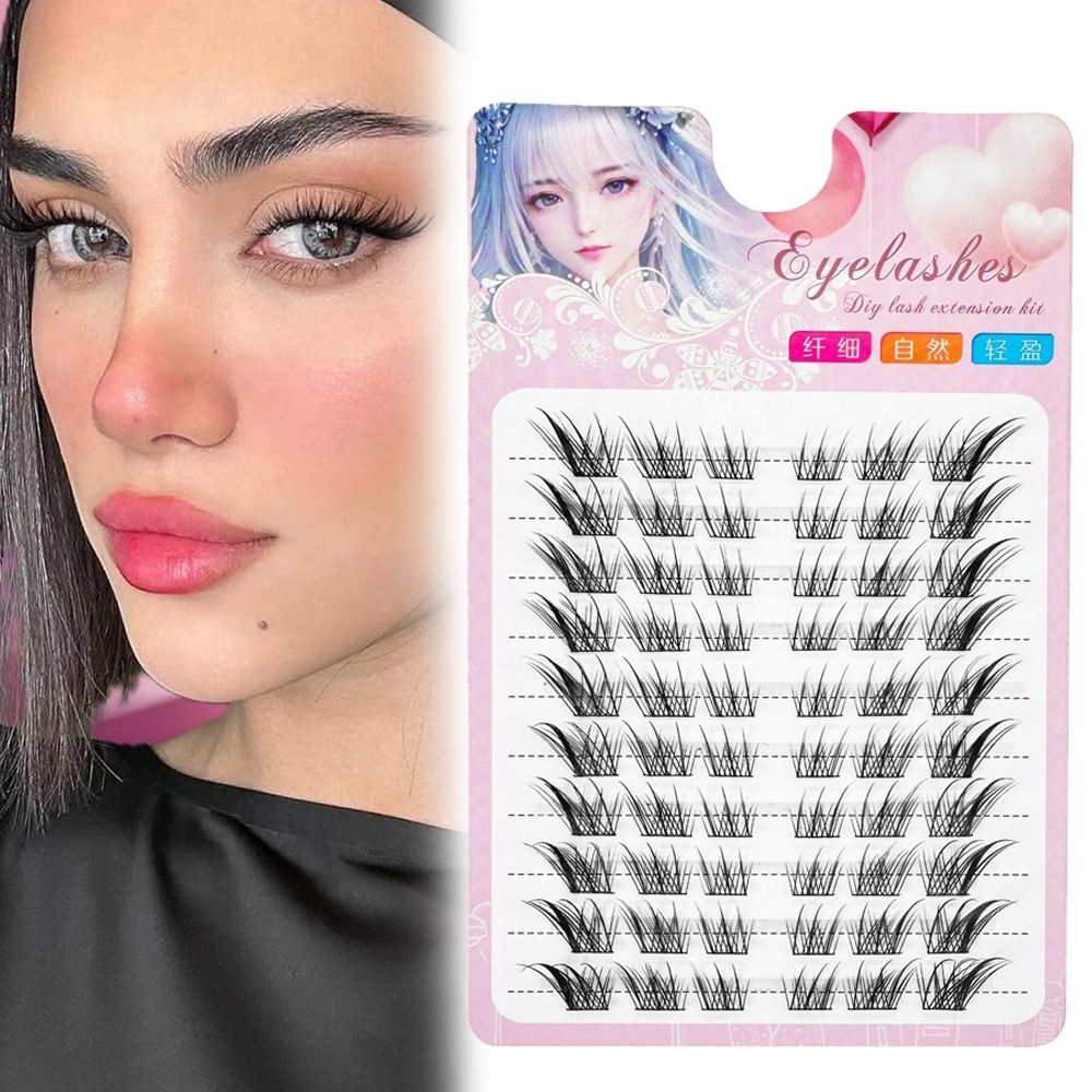3D Cat Eye Clusters Lashes Nat - Eyelash Extension Anime ulasan dan harga