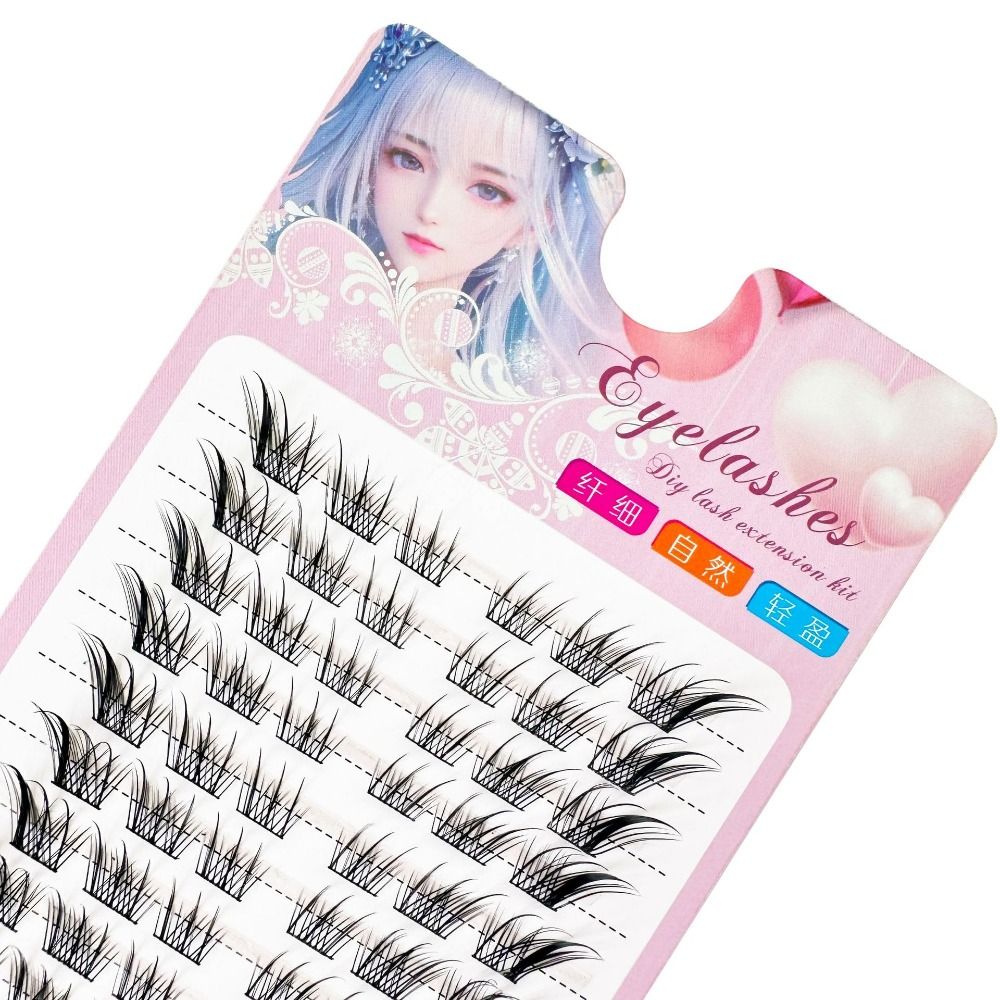 3D Cat Eye Clusters Lashes Nat - Eyelash Extension Anime ulasan dan harga