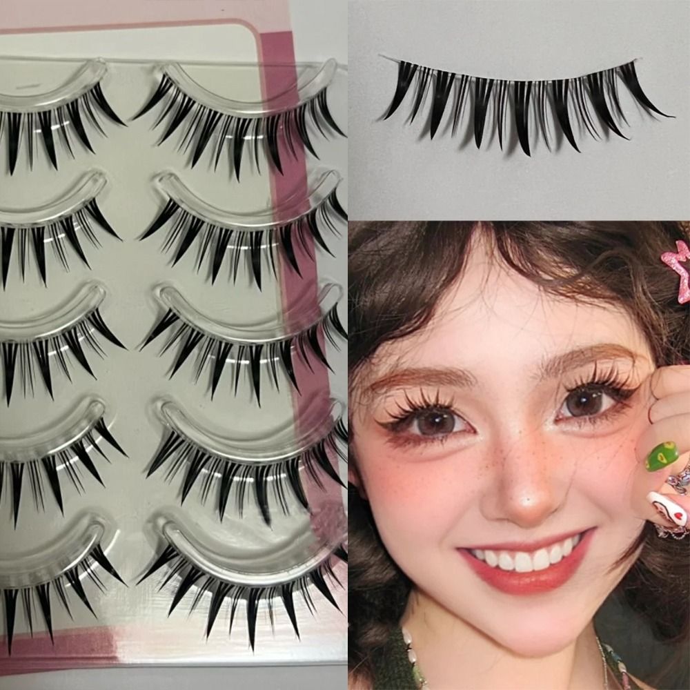 5 Pairs Pack Japanese Cosplay  - Eyelash Extension Anime ulasan dan harga