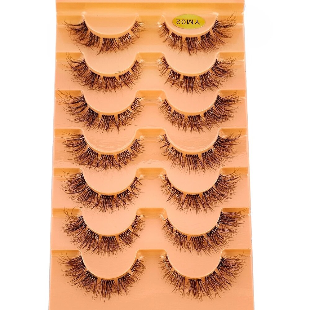7pairs Mink Eyelashes Invisibl - Eyelash Extension For Big Eyes ulasan dan harga
