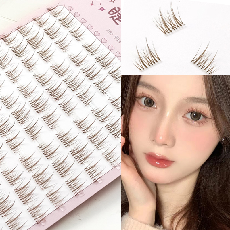 Sunflower Lashes Brown Manga F - Eyelash Extension Douyin ulasan dan harga