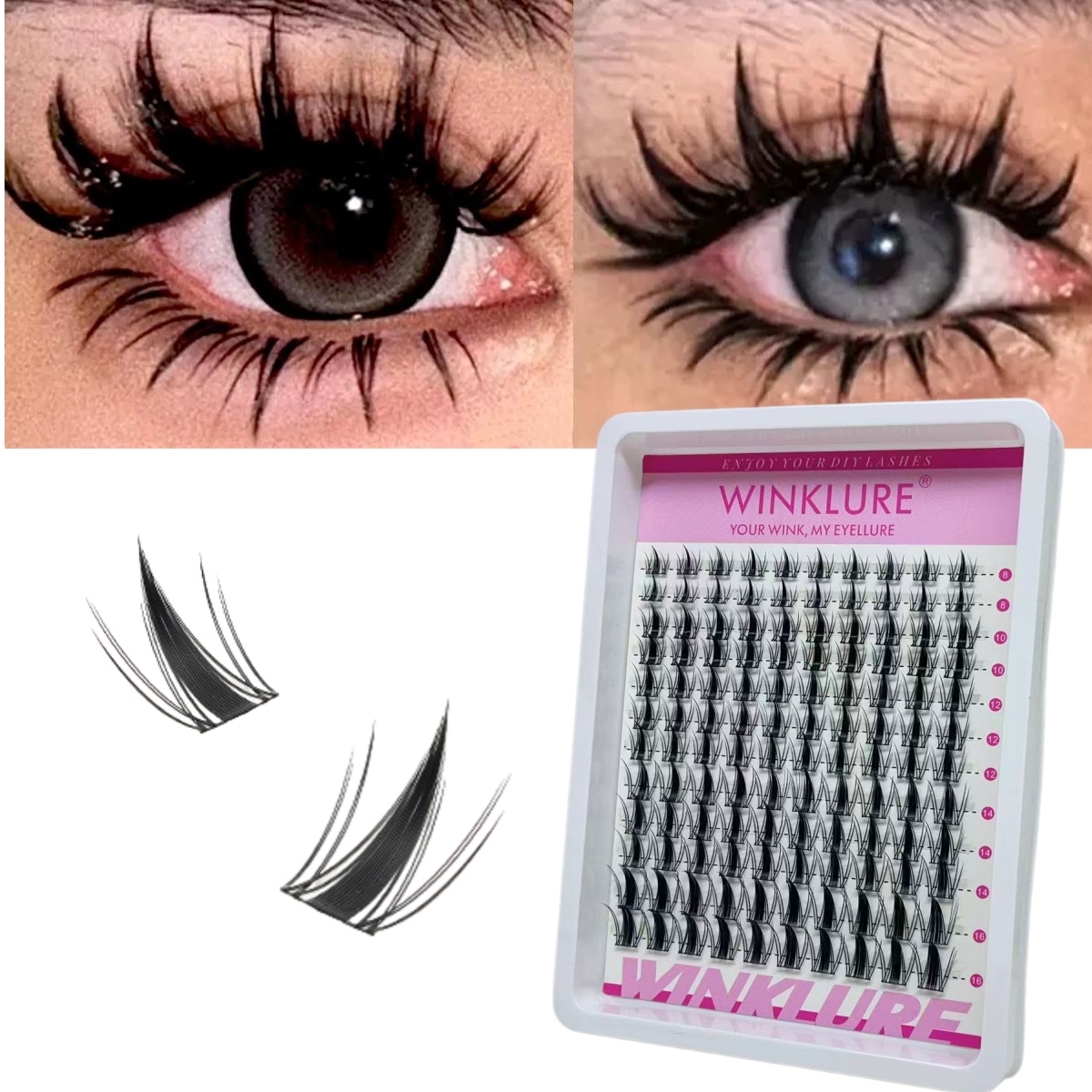 WINKLURE Fairy Lash Clusters N - Eyelash Extension Wispy Look ulasan dan harga